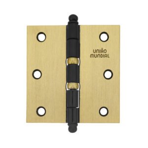 Dobradiça Aço União Mundial 3″ x 3″ Linha Leve Lo